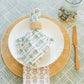 Table Throw - Striped, Sage - Bella Boutique