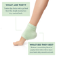 Moisturizing Heel Socks Retail - Green - Bella Boutique