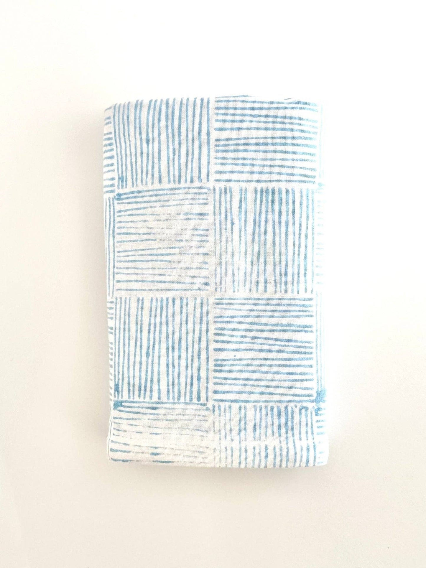 Table Throw - Striped, Uniform Blue - Bella Boutique