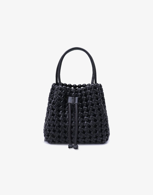 Perrie Bucket Mini Woven Tote - Bella Boutique
