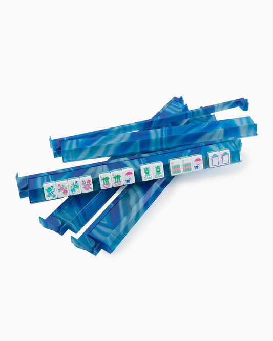 Blue Lace Agate Racks and Pushers Oh My Mahjong