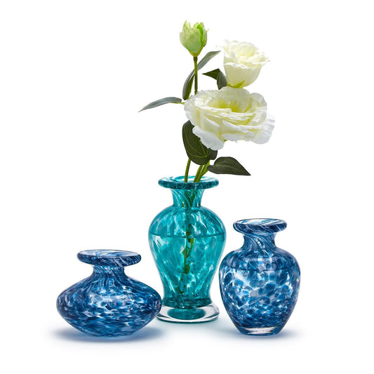Blue Swirl Vases