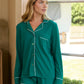 Emerald City Classic Pima Knit Long Sleeve Short Set