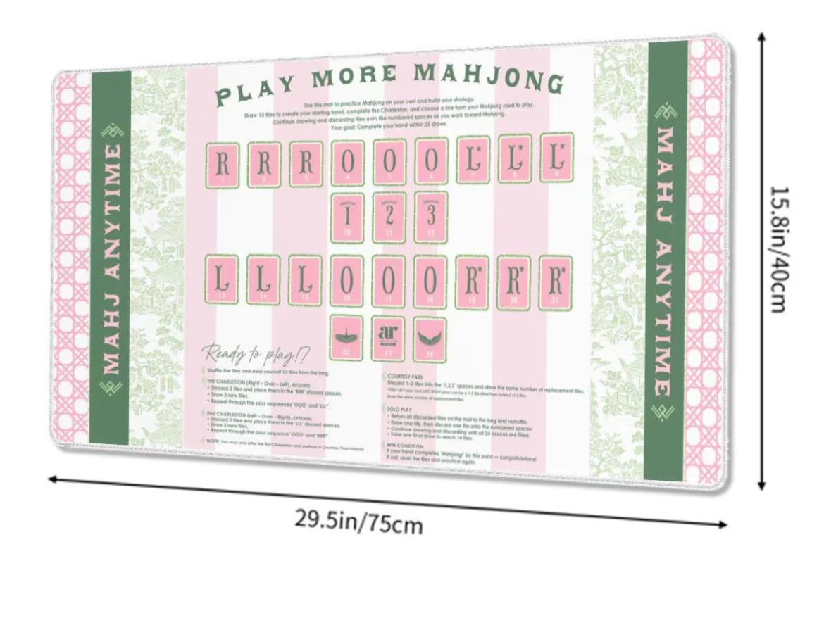 Mahjong Practice Mat | Strategy, Charleston, Training, - Bella Boutique