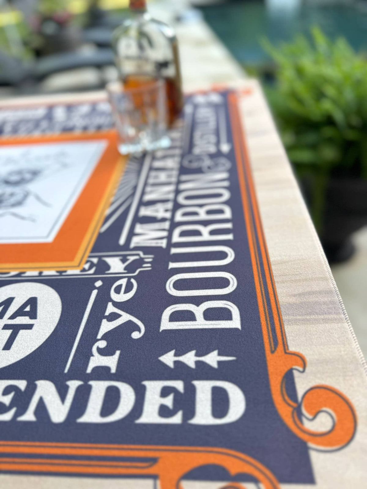 Bams & Barrels Mahjong Mat | Oak Room Whiskey - Bella Boutique
