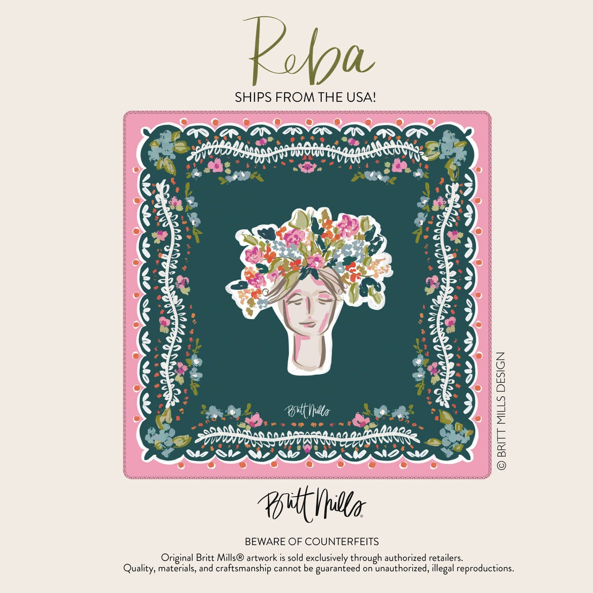 Reba Neoprene Mahjong Mat - Bella Boutique