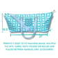 Premium Mahjong Tote Bag | Zipper, Perfect Width and Height | Carry All your Mah Jongg Accessories