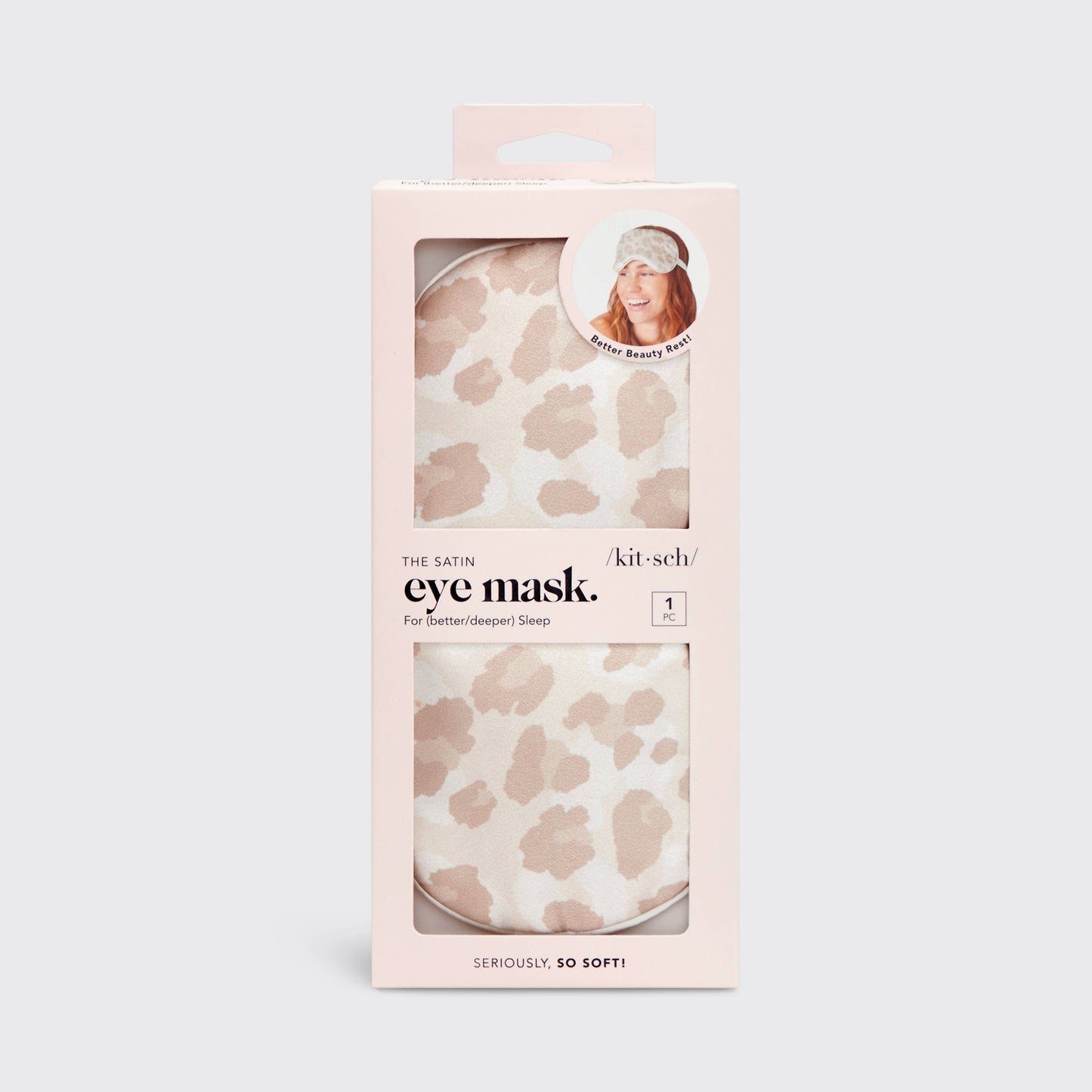 Satin Sleep Eye Mask - Leopard - Bella Boutique