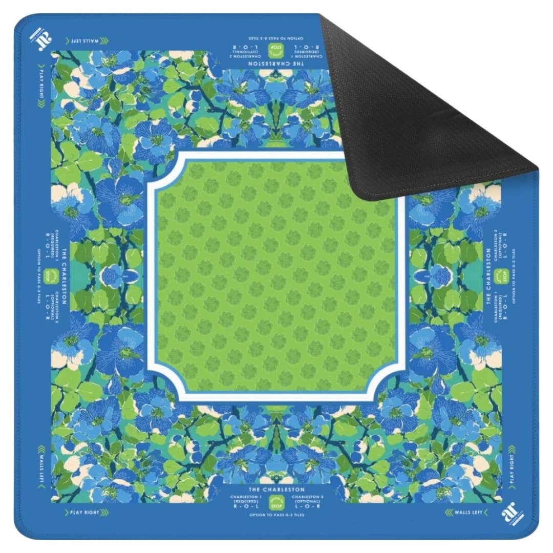 NEOPRENE Palm Beach Collection Mahjong Mat | Pink Blue Lime - Bella Boutique