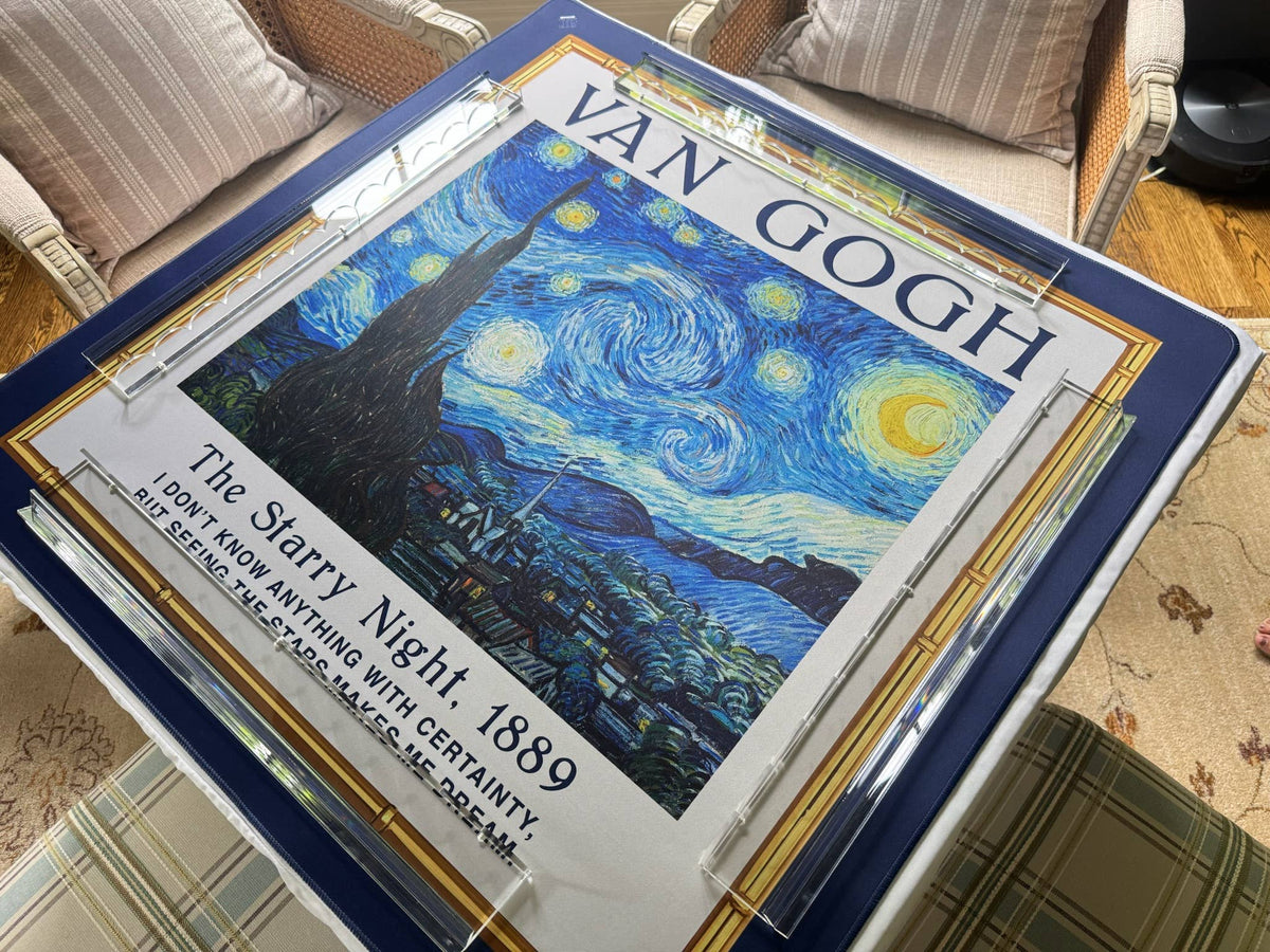 NEOPRENE Van Gogh Reversible Mahjong Mat – Starry Museum - Bella Boutique