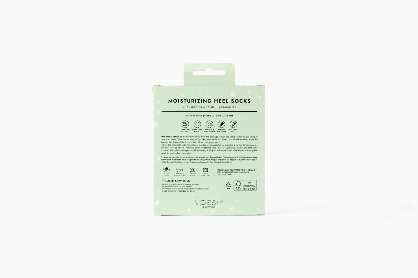 Moisturizing Heel Socks Retail - Green - Bella Boutique