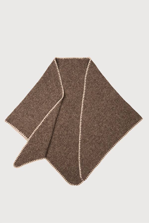 Knitted Triangle Shawl - Bella Boutique