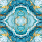 Coastal Aqua Marble Mahjong Mat - Bella Boutique