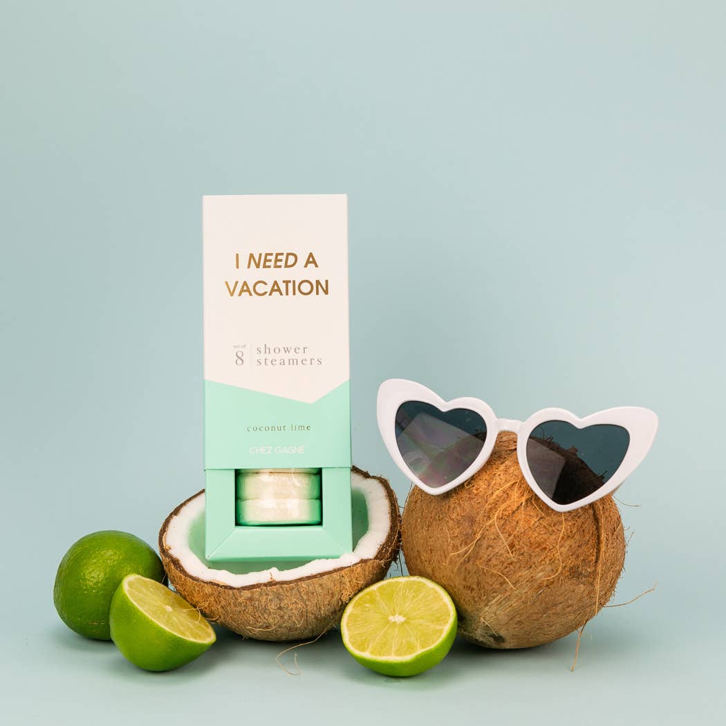 I Need A Vacation - Aromatherapy Shower Steamers - Coconut Lime - Set of 8 - Bella Boutique