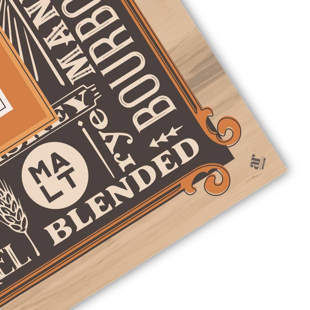 Bams & Barrels Mahjong Mat | Oak Room Whiskey - Bella Boutique