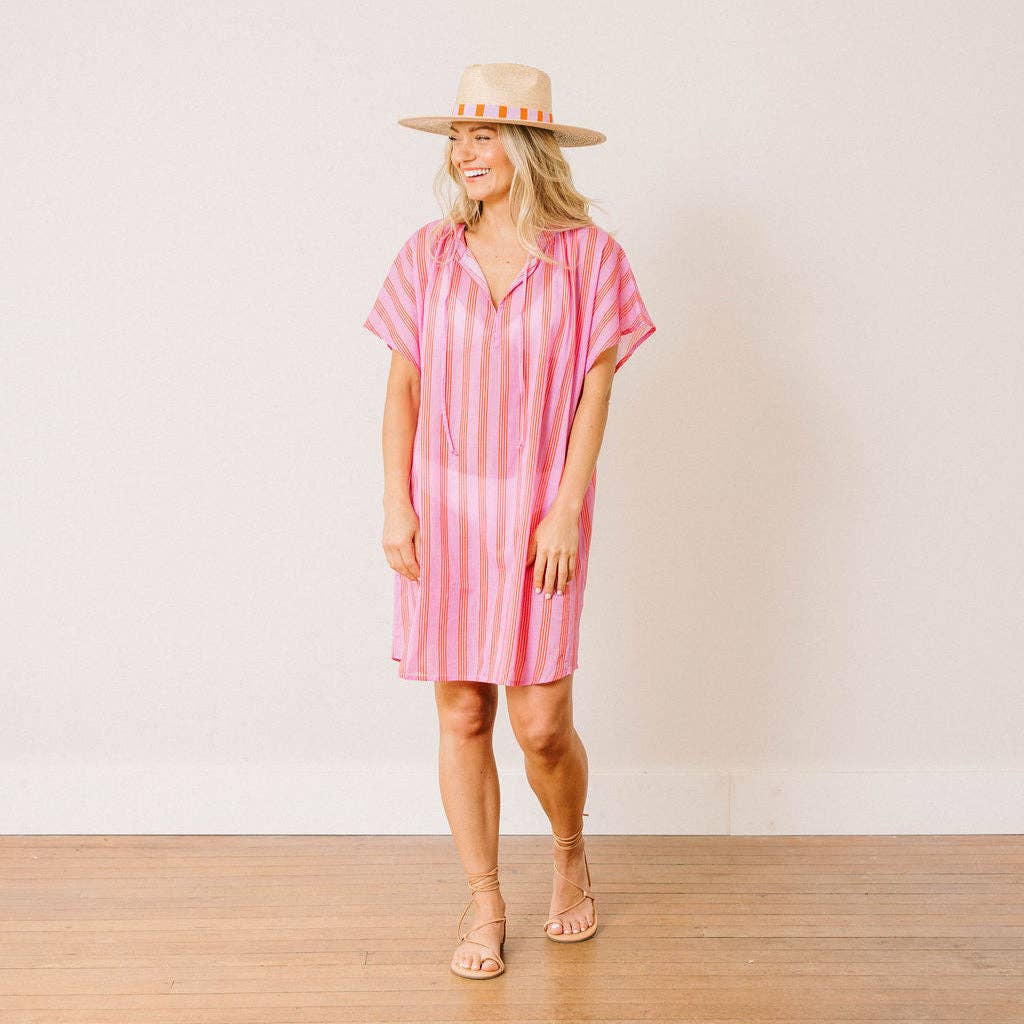 Orchid Pinstripe Cove Cover-Up - Bella Boutique