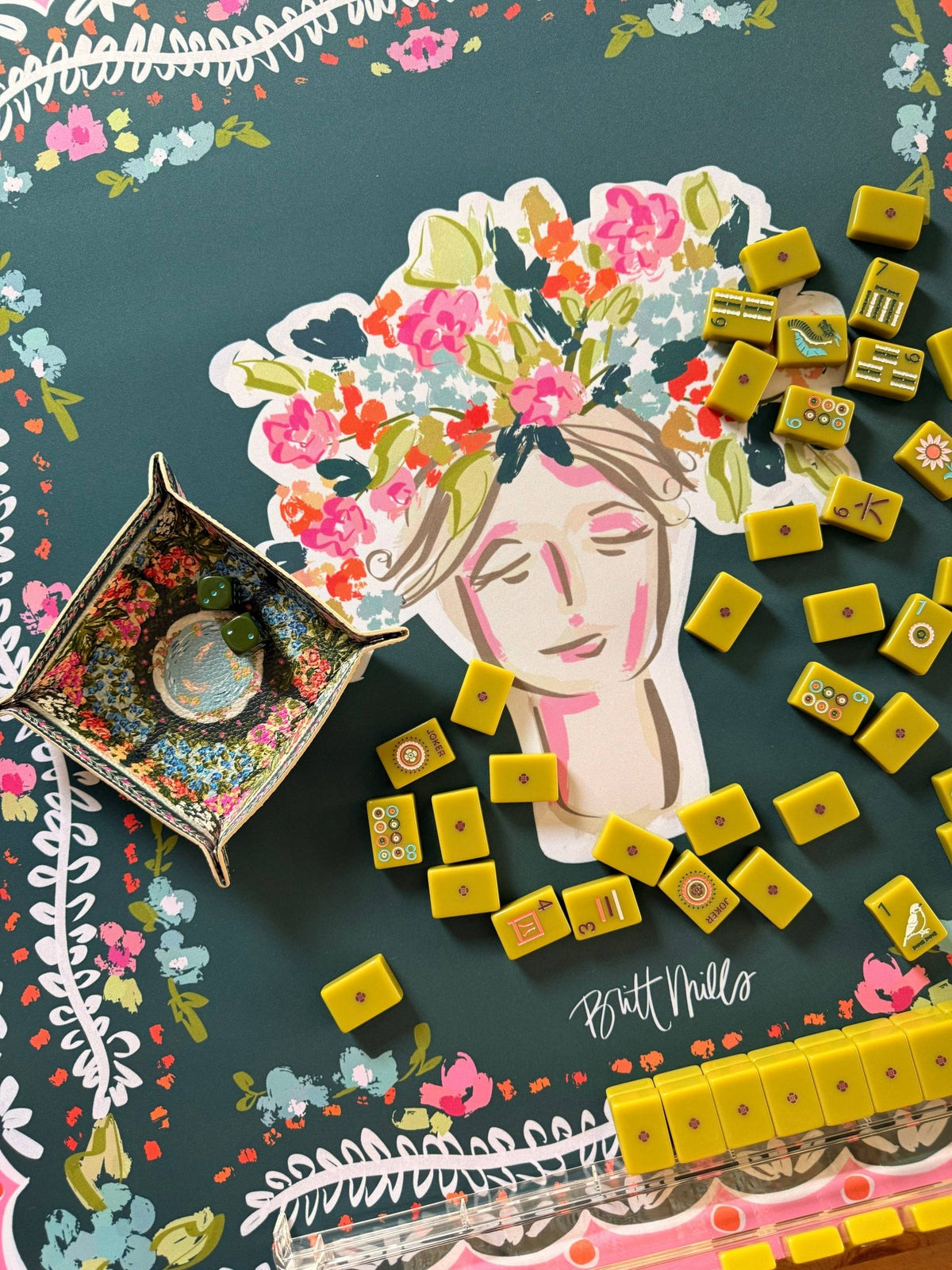 Reba Neoprene Mahjong Mat - Bella Boutique