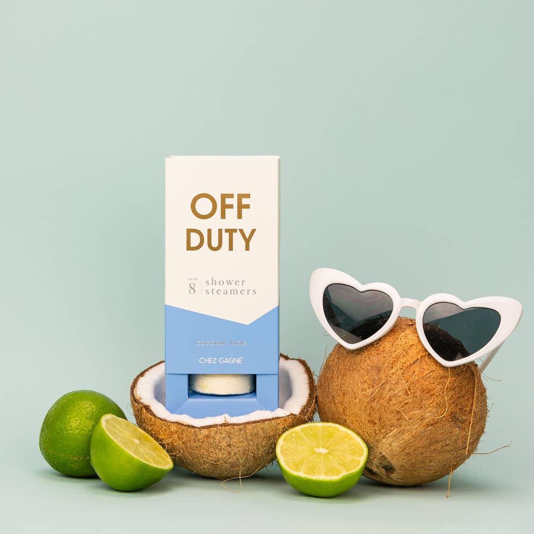 Off Duty - Aromatherapy Shower Steamers - Coconut Lime - Set of 8 - Bella Boutique
