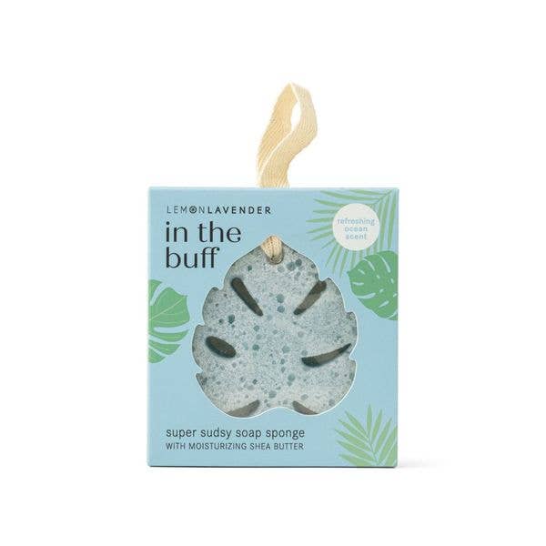 Lemon Lavender In The Buff Super Sudsy Soap Sponge - Bella Boutique