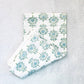 Tea Towel - Lotus, Sage & Uniform Blue - Bella Boutique