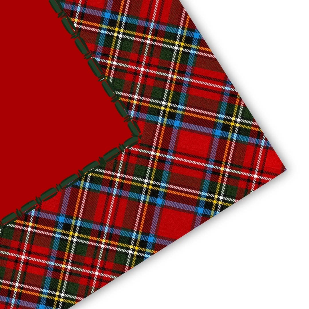 Tartan Tidings Mahjong Mat | Plaid Christmas [Non-Neoprene] - Bella Boutique