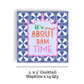 Mahjong "It's About Bam Time" Blue Tile 24ct Cocktail Napkin