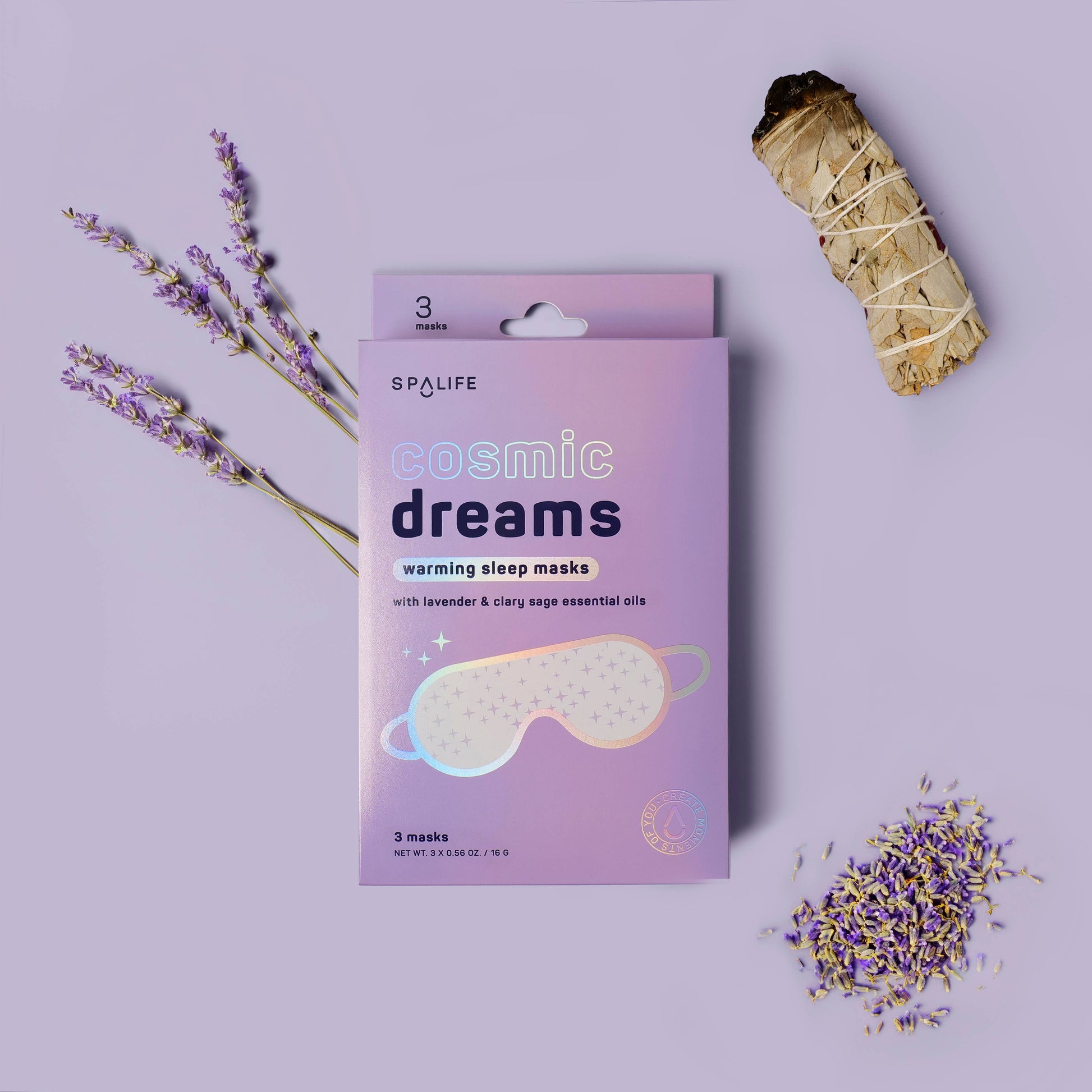 Cosmic Dreams Warming Sleep Masks, Spa Eye Masks - 3 Pk - Bella Boutique