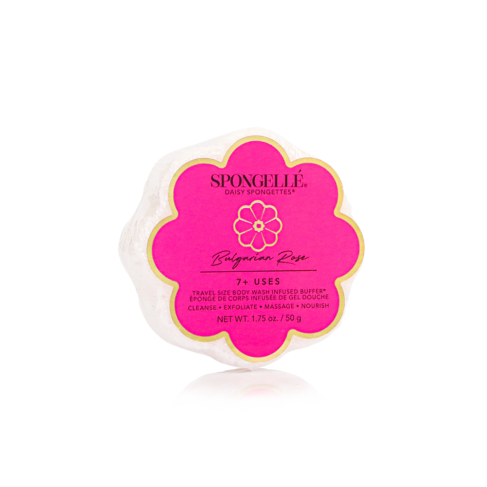 Bulgarian Rose Daisy Spongette  | Soap Sponge | Soap Buffer - Bella Boutique