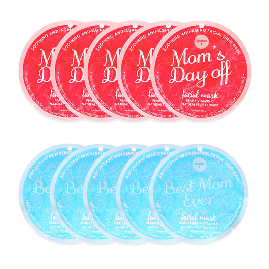 Mother's Day Rejuvenating & Soothing Facial Mask -10 Pk - Bella Boutique