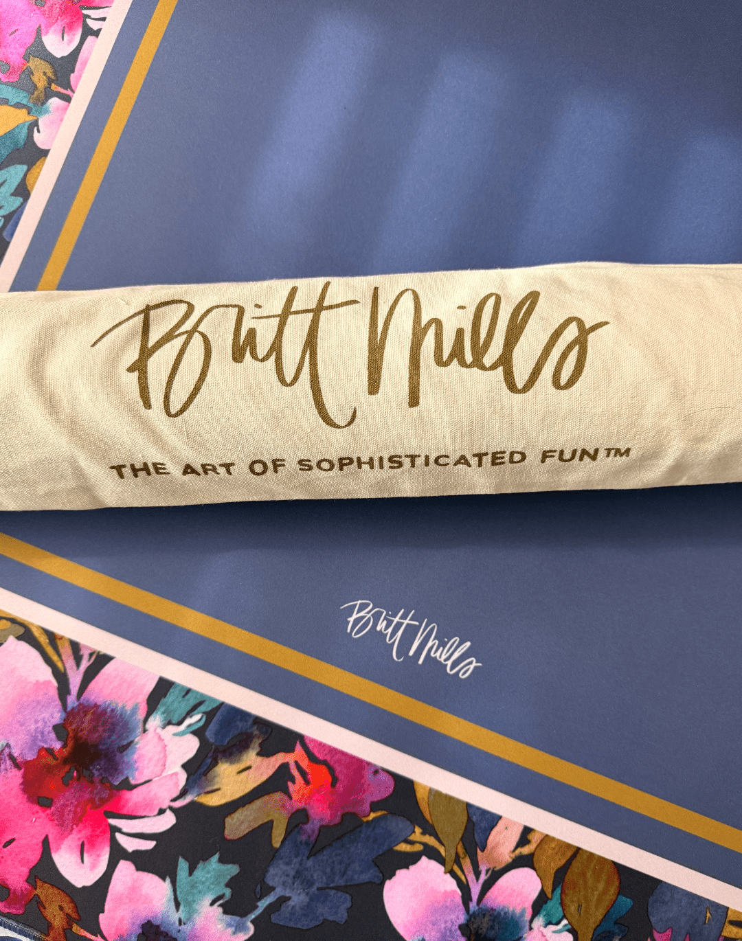 Flourish Neoprene Mahjong Mat - Bella Boutique