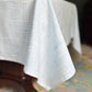 Table Throw - Striped, Uniform Blue - Bella Boutique