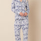 Holly Jolly Blue Print Long Sleeved Pajamas