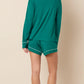 Emerald City Classic Pima Knit Long Sleeve Short Set