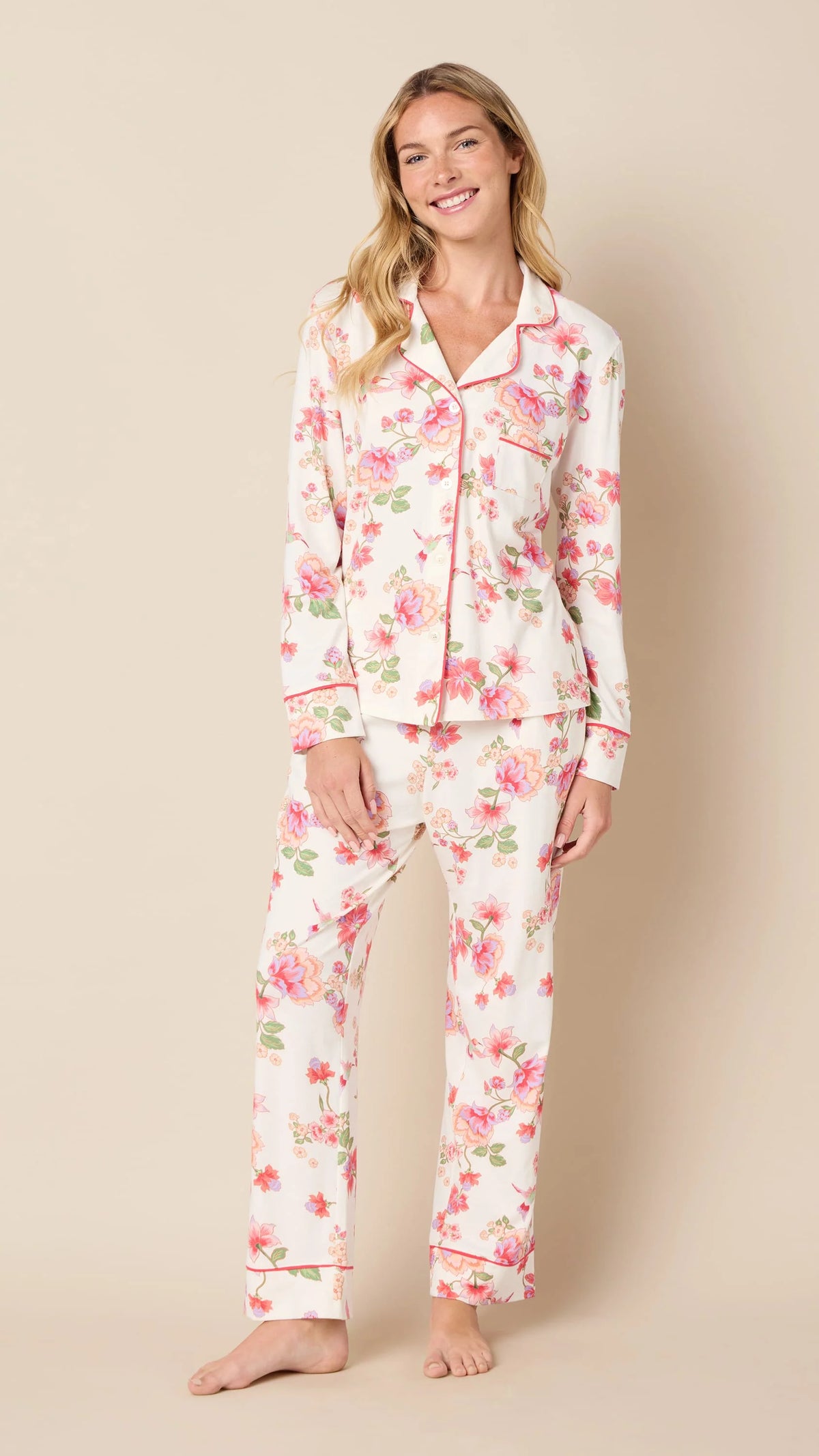 Wing and Bloom Pima Knit Long Sleeved Pajama