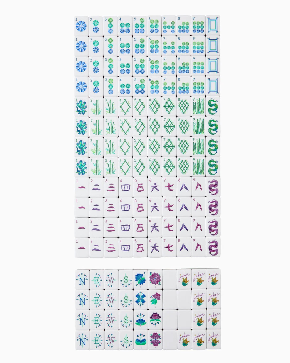 Lagoon Oh My Mahjong Tiles - Bella Boutique