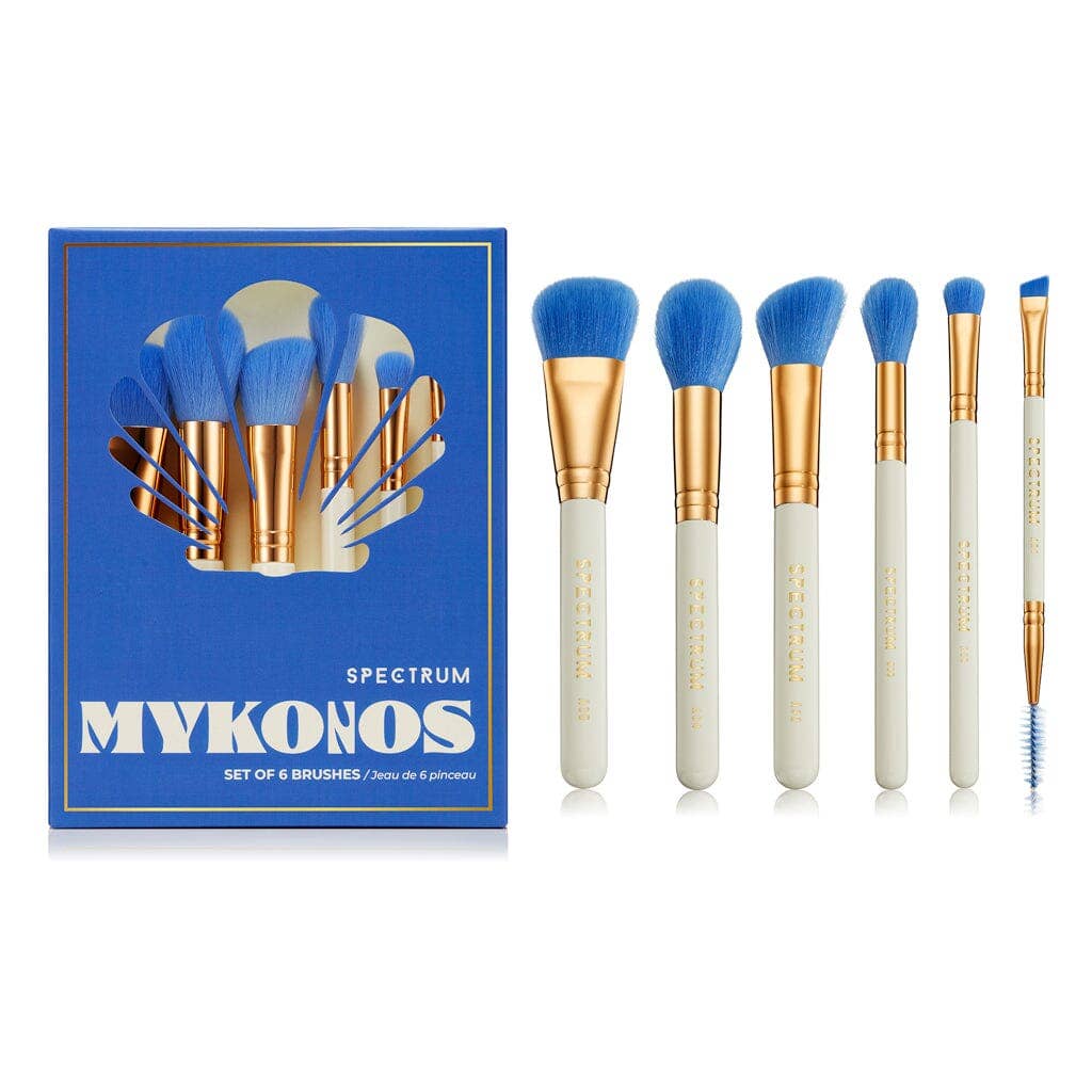 Mykonos 6 Piece Brush Set - Bella Boutique